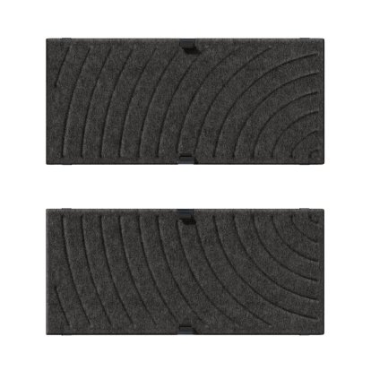 USM Soft Panel Mono für USM Haller Regale, 75 cm x 35 cm, Dunkelgrau, Rund