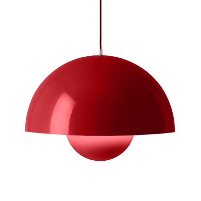 Flowerpot VP2 Pendelleuchte, Vermilion red