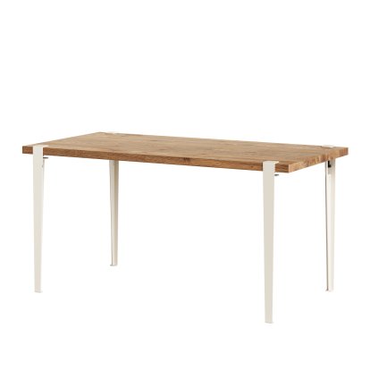 Balthazar Esstisch, Eiche recycled, Cremeweiß