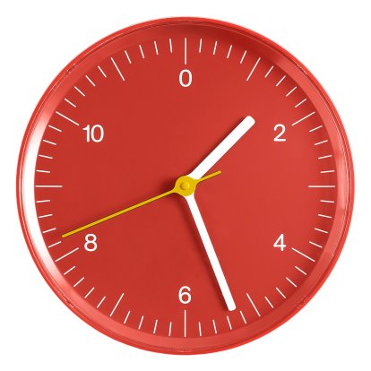 Wall Clock Wanduhr, Red