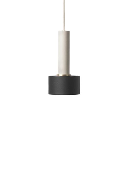 Collect Lighting, Hoch, Light grey, Disc, Black
