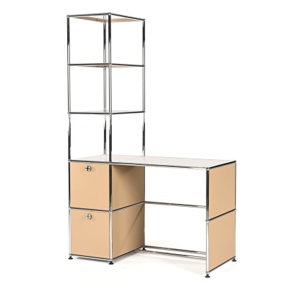 USM Haller Schreibtisch mit Regalaufsatz