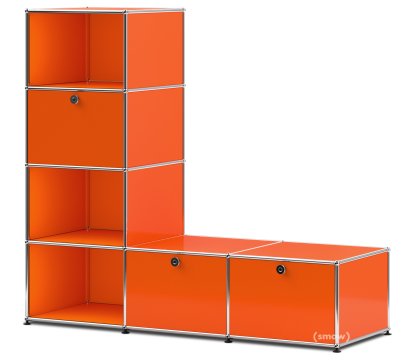 USM Haller Garderobenregal/Bank, Reinorange RAL 2004