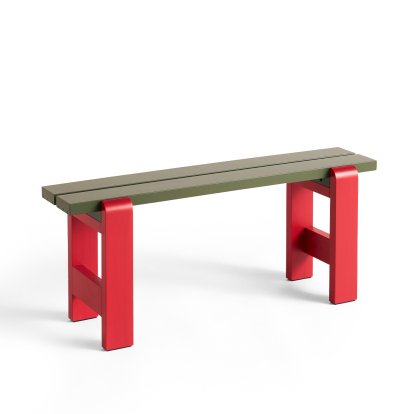 Weekday Bench Duo, Wine red / Olive