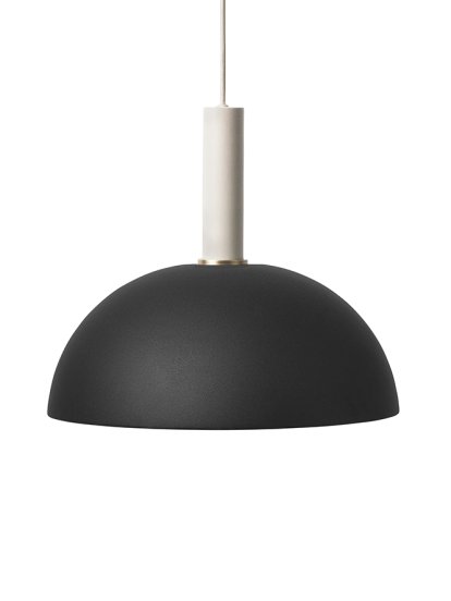 Collect Lighting, Hoch, Light grey, Dome, Black