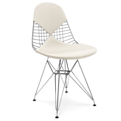 Kissen für Wire Chair (DKR/DKW/DKX/DKL/LKR), Sitz- und Rückenkissen (Bikini), Leder (Standard), Snow