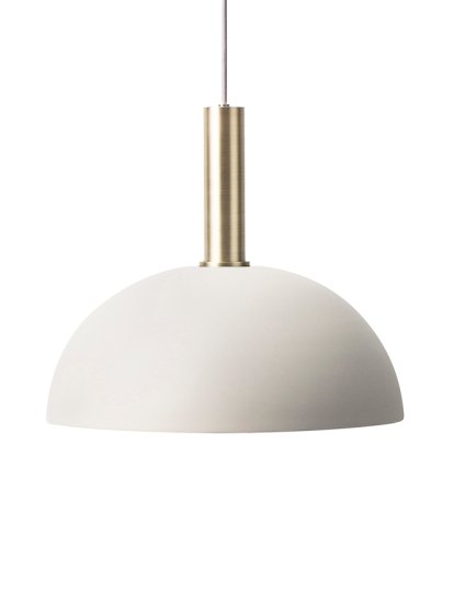 Collect Lighting, Hoch, Brass, Dome, Light grey