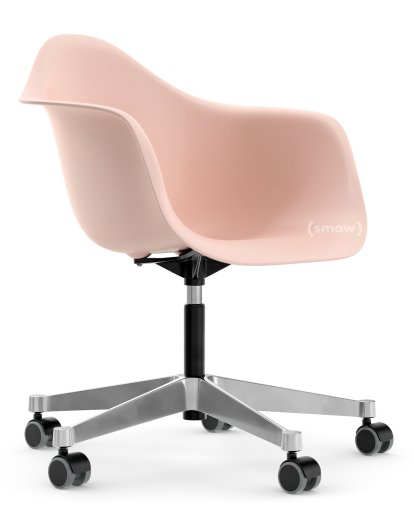 Eames Plastic Armchair RE PACC, Zartrosé, Ohne Polsterung, Ohne Polsterung