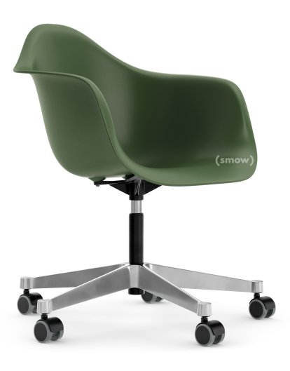 Eames Plastic Armchair RE PACC, Forest, Ohne Polsterung, Ohne Polsterung