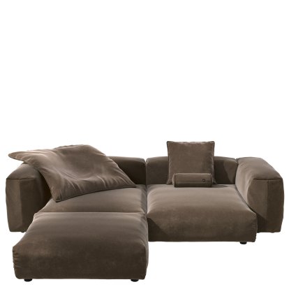 Vetsak Sofa Set 3, Suave - Espresso, Mit Kissen