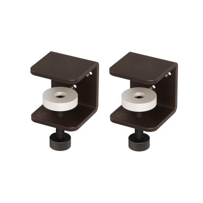 Tiptoe Klemme für Wandregale (2er-Pack), Patinierter Stahl