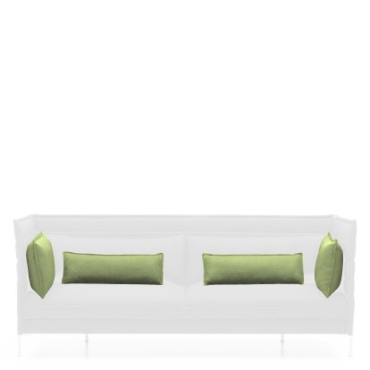Kissensatz für Alcove Sofa, Für 2-Sitzer, Laser, Hellgrau/lindgrün
