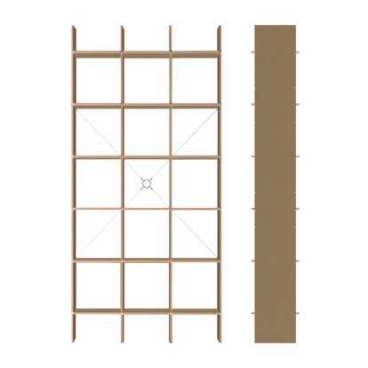FNP 4, MDF braun gewachst