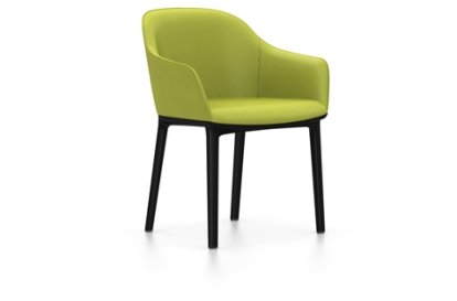 Softshell Chair auf Vierbeinfuß, Basic dark, Plano, Avocado, Filzgleiter für harte Böden