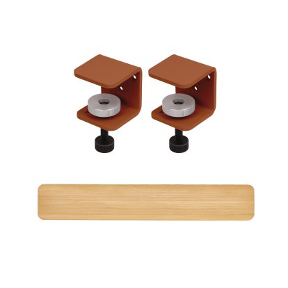 Tiptoe Wandregal Eiche massiv, Wandregal 120 cm, TipToe x HEJU - Zimtbraun