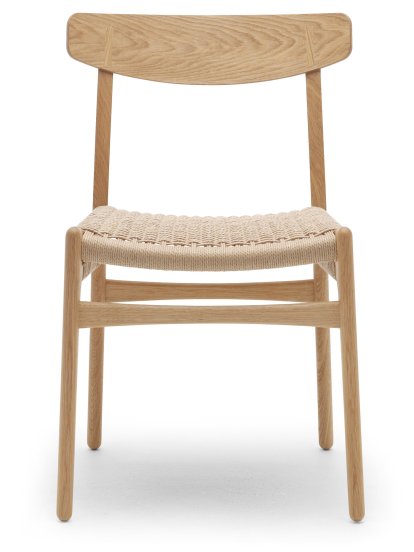 CH23 Dining Chair, Eiche geölt, Geflecht natur