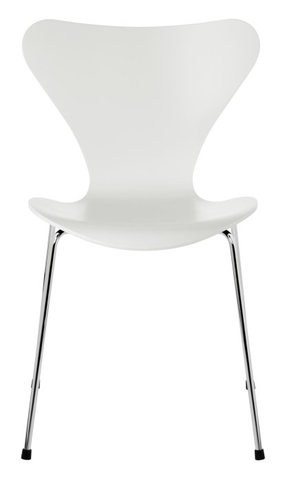 Serie 7 Stuhl 3107, Lack, White, Chrome