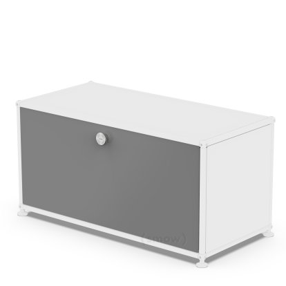 USM Haller Klapptür für USM Haller Regale, 75 cm x 35 cm, Mittelgrau RAL 7005