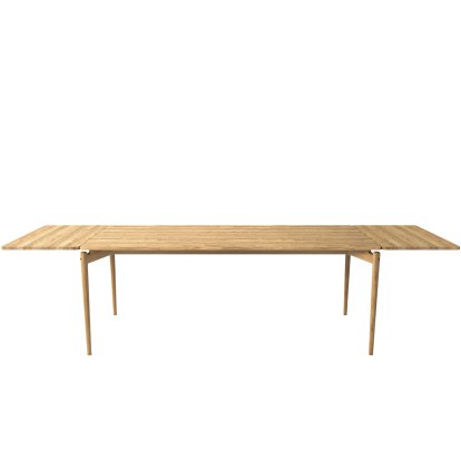 PUREdinner Table, 190 x 85 cm, Eiche weiß geölt, Mit 2 farbgleichen Erweiterungsplatten (L 190-290 cm)