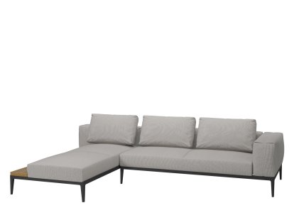 Grid Lounge Sofa, Armlehne rechts, Seagull, Mit Schutzhülle