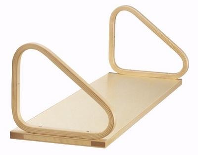 Wandregal 112, Birke klar lackiert, B900 x T250 mm