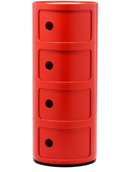 Componibili rund 4 Fächer, Rot