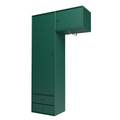 Attire II Garderobe, Pine, Wandaufhängung