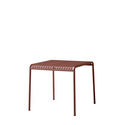 Palissade Table, Iron red, L 82,5 x B 90 cm