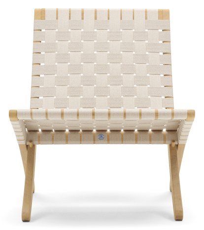 MG501 Cuba Chair, Eiche geölt, Baumwollgurte natur