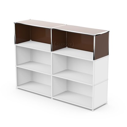 USM Haller Anbaupaket Vertikal 2, USM braun, 35 cm