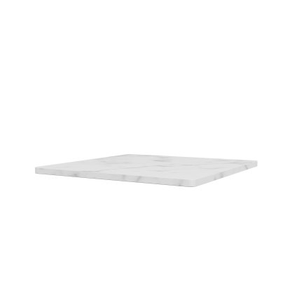 Panton Wire Top Panel, Einzeln groß (H 1,2 x B 34,8 x T 34,8 cm), Marmor weiß