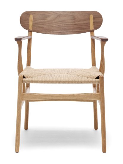 CH26 Dining Chair, Eiche/Nussbaum geölt, Natur