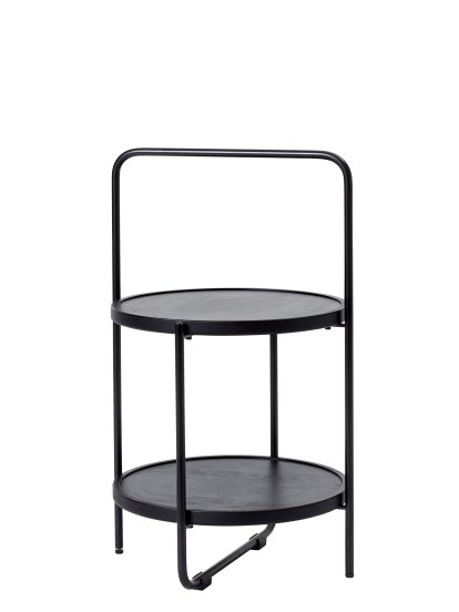 Tray Table, S (H 58 x Ø 36 cm), Schwarz