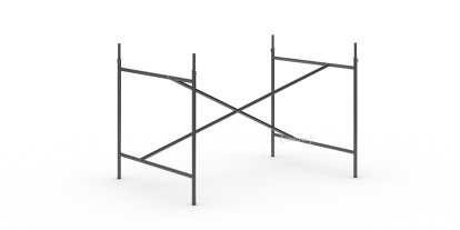 Eiermann 1 Tischgestell , Schwarz, mittig, 110 x 78 cm, Mit Verlängerung (Höhe 72-85 cm)