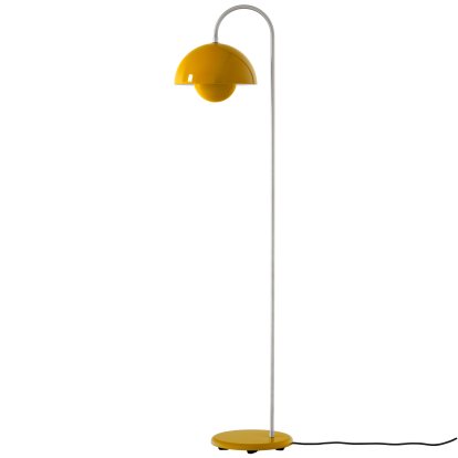 Flowerpot VP12 Stehleuchte, Mustard