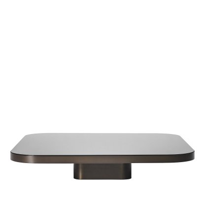 Bow Coffee Table, Messing brüniert, H 19 x B 100 x L 100