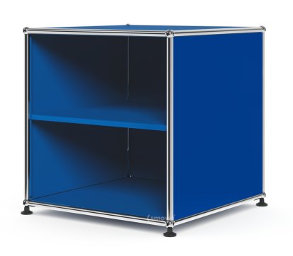 USM Haller Wartezimmer-Beistelltisch, H 50 x B 50 x T 50 cm, Enzianblau RAL 5010