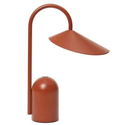 Arum Portable Lamp, Oxide red
