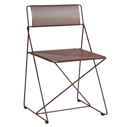 X-Line Chair Outdoor, Iron red, Pulverbeschichtet