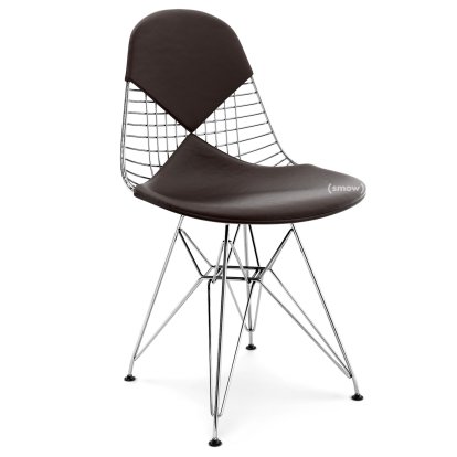 Kissen für Wire Chair (DKR/DKW/DKX/DKL/LKR), Sitz- und Rückenkissen (Bikini), Leder (Standard), Chocolate