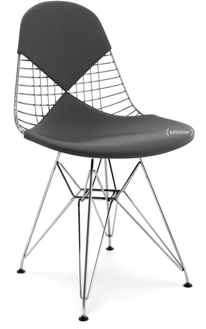 Kissen für Wire Chair (DKR/DKW/DKX/LKR), Sitz- und Rückenkissen (Bikini), Hopsak, Dunkelgrau