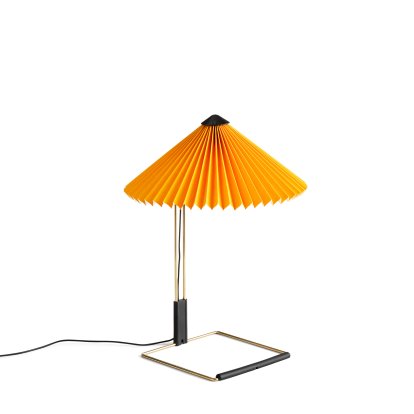Matin Tischleuchte, Ø 300 mm, Yellow, Brass polished