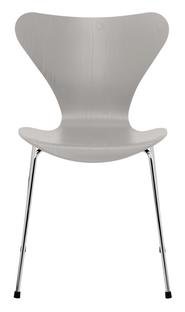 Serie 7 Stuhl 3107, Gefärbte Esche, Nine grey, Chrome