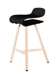 BCN Barhocker Wood, Schwarz, Buche