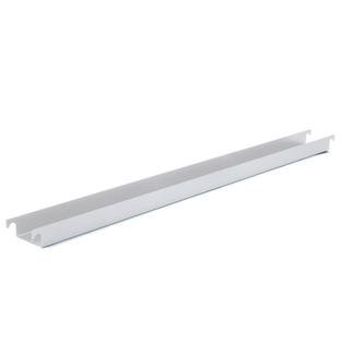 Kabelrinne für Eiermann Tischgestelle, Für Tischgestell 135 cm (Eiermann 2), Silber