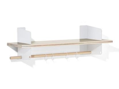 Garderobe / Küchenregal Atelier, 3-Schichtplatte Fichte/Tanne, weiß pigmentiert, Weiß