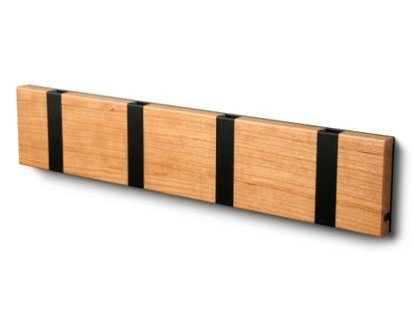 Details LoCa Knax Knax, 4 Haken, schwarz, Kirsche klarlackiert