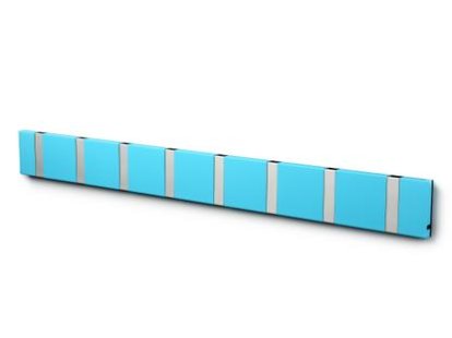 Details LoCa Knax Knax, 8 Haken, Aluminium, MDF türkis lackiert