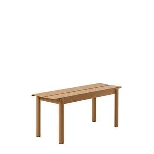Linear Steel Bench , L 110 x B 39 cm, Burnt Orange