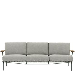 Settle Outdoor 3-Sitzer-Sofa, Dark green, Ribbed Weave 2